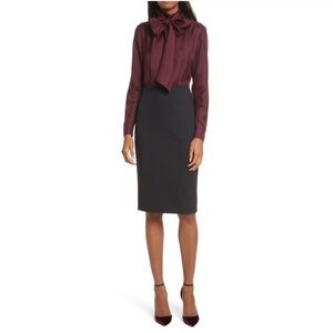 LAST CHANCE 🧧Ted Baker Tie Neck Midi dress